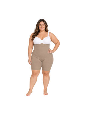 SPANX High-Waisted Mid-Thigh Shapewear Shorts Nude Women’s 2X